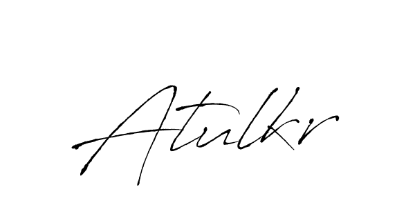 Make a beautiful signature design for name Atulkr. With this signature (Antro_Vectra) style, you can create a handwritten signature for free. Atulkr signature style 6 images and pictures png