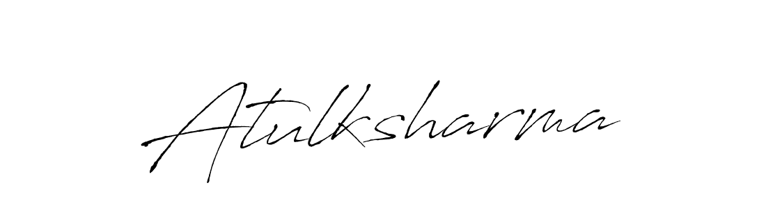 Design your own signature with our free online signature maker. With this signature software, you can create a handwritten (Antro_Vectra) signature for name Atulksharma. Atulksharma signature style 6 images and pictures png