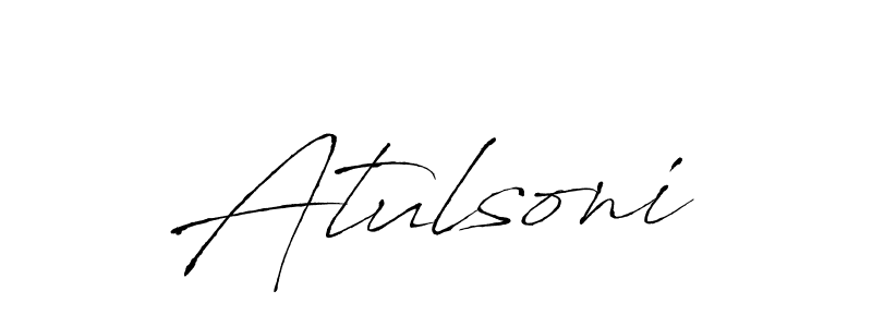 Once you've used our free online signature maker to create your best signature Antro_Vectra style, it's time to enjoy all of the benefits that Atulsoni name signing documents. Atulsoni signature style 6 images and pictures png