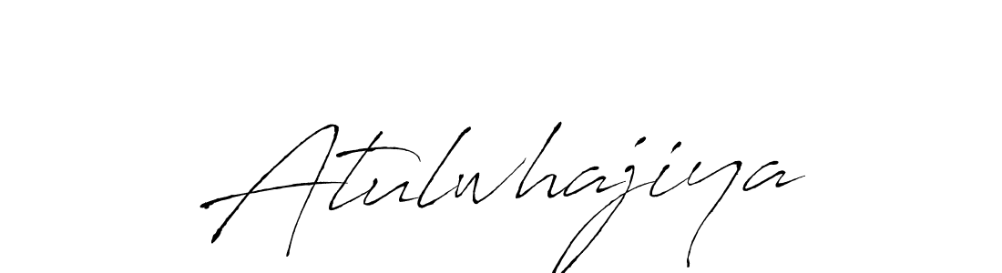 Create a beautiful signature design for name Atulwhajiya. With this signature (Antro_Vectra) fonts, you can make a handwritten signature for free. Atulwhajiya signature style 6 images and pictures png