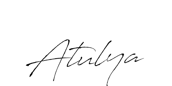 Design your own signature with our free online signature maker. With this signature software, you can create a handwritten (Antro_Vectra) signature for name Atulya. Atulya signature style 6 images and pictures png