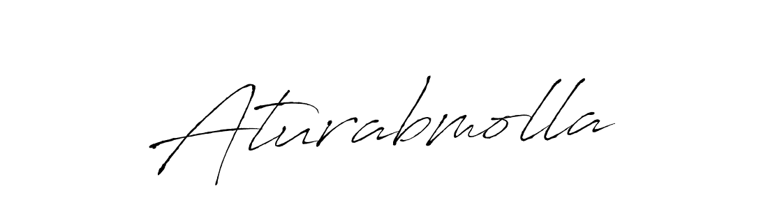 if you are searching for the best signature style for your name Aturabmolla. so please give up your signature search. here we have designed multiple signature styles  using Antro_Vectra. Aturabmolla signature style 6 images and pictures png