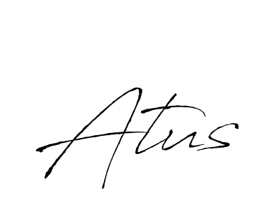 How to make Atus name signature. Use Antro_Vectra style for creating short signs online. This is the latest handwritten sign. Atus signature style 6 images and pictures png