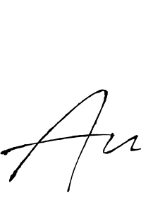 The best way (Antro_Vectra) to make a short signature is to pick only two or three words in your name. The name Au include a total of six letters. For converting this name. Au signature style 6 images and pictures png