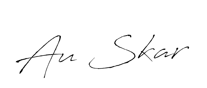 You should practise on your own different ways (Antro_Vectra) to write your name (Au Skar) in signature. don't let someone else do it for you. Au Skar signature style 6 images and pictures png