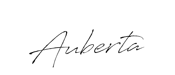 Use a signature maker to create a handwritten signature online. With this signature software, you can design (Antro_Vectra) your own signature for name Auberta. Auberta signature style 6 images and pictures png