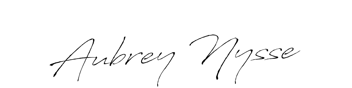 Aubrey Nysse stylish signature style. Best Handwritten Sign (Antro_Vectra) for my name. Handwritten Signature Collection Ideas for my name Aubrey Nysse. Aubrey Nysse signature style 6 images and pictures png