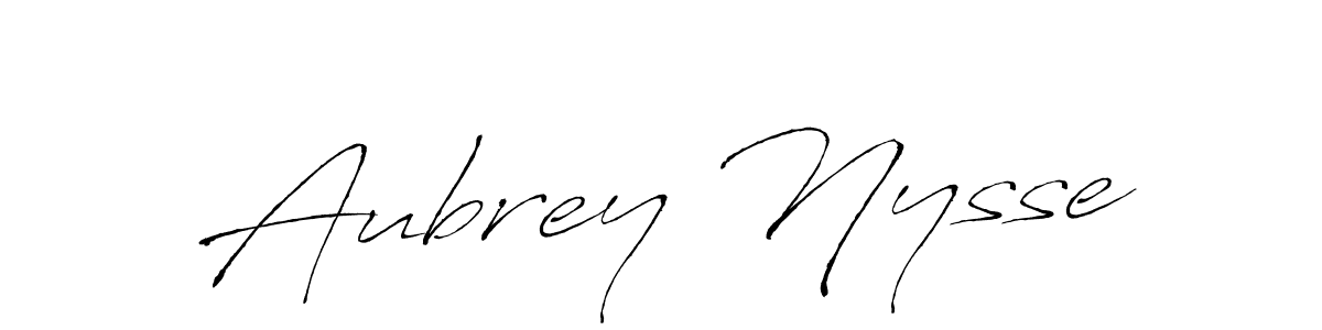 Aubrey Nysse stylish signature style. Best Handwritten Sign (Antro_Vectra) for my name. Handwritten Signature Collection Ideas for my name Aubrey Nysse. Aubrey Nysse signature style 6 images and pictures png