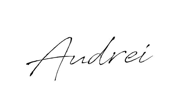 You should practise on your own different ways (Antro_Vectra) to write your name (Audrei) in signature. don't let someone else do it for you. Audrei signature style 6 images and pictures png