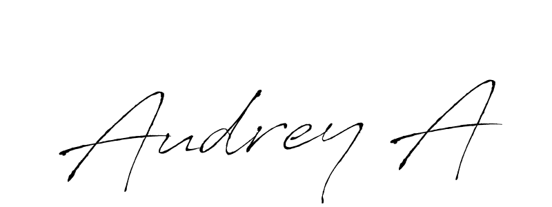 The best way (Antro_Vectra) to make a short signature is to pick only two or three words in your name. The name Audrey A include a total of six letters. For converting this name. Audrey A signature style 6 images and pictures png