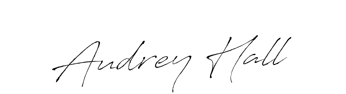 How to make Audrey Hall name signature. Use Antro_Vectra style for creating short signs online. This is the latest handwritten sign. Audrey Hall signature style 6 images and pictures png