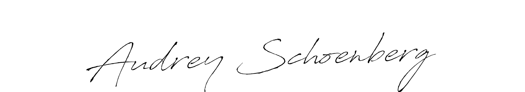 Make a short Audrey Schoenberg signature style. Manage your documents anywhere anytime using Antro_Vectra. Create and add eSignatures, submit forms, share and send files easily. Audrey Schoenberg signature style 6 images and pictures png