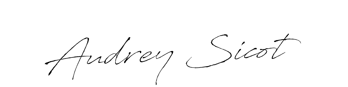 Create a beautiful signature design for name Audrey Sicot. With this signature (Antro_Vectra) fonts, you can make a handwritten signature for free. Audrey Sicot signature style 6 images and pictures png