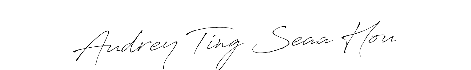 Make a beautiful signature design for name Audrey Ting Seaa Hou. Use this online signature maker to create a handwritten signature for free. Audrey Ting Seaa Hou signature style 6 images and pictures png