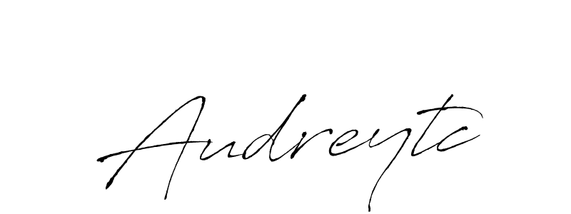 Make a beautiful signature design for name Audreytc. With this signature (Antro_Vectra) style, you can create a handwritten signature for free. Audreytc signature style 6 images and pictures png