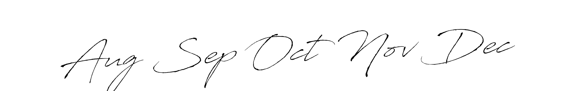 Make a beautiful signature design for name Aug Sep Oct Nov Dec. With this signature (Antro_Vectra) style, you can create a handwritten signature for free. Aug Sep Oct Nov Dec signature style 6 images and pictures png