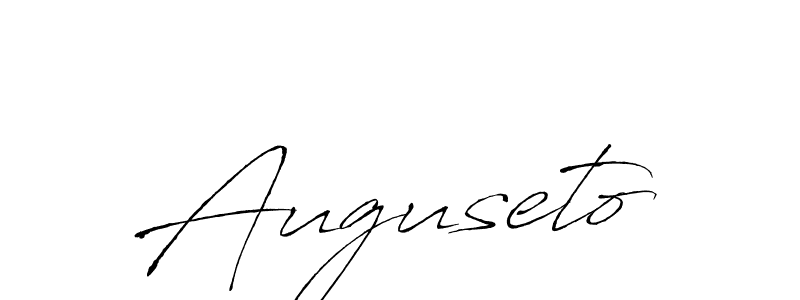 Also we have Auguseto name is the best signature style. Create professional handwritten signature collection using Antro_Vectra autograph style. Auguseto signature style 6 images and pictures png