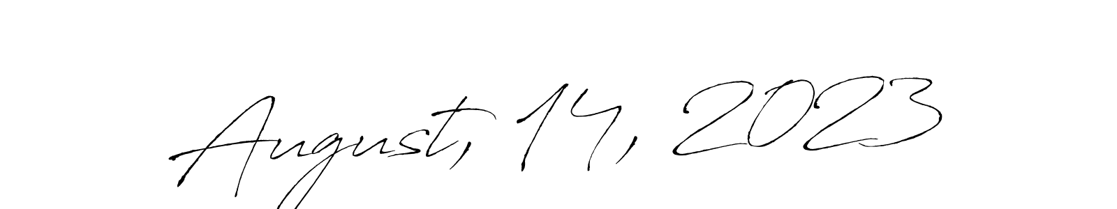 How to Draw August, 14, 2023 signature style? Antro_Vectra is a latest design signature styles for name August, 14, 2023. August, 14, 2023 signature style 6 images and pictures png