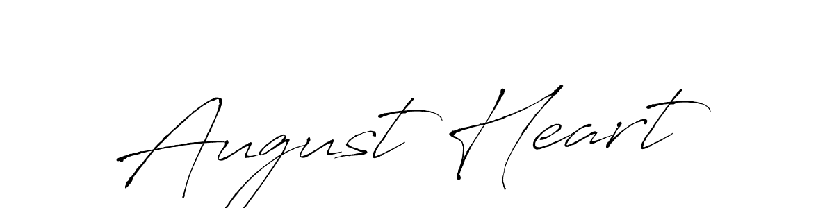 Create a beautiful signature design for name August Heart. With this signature (Antro_Vectra) fonts, you can make a handwritten signature for free. August Heart signature style 6 images and pictures png