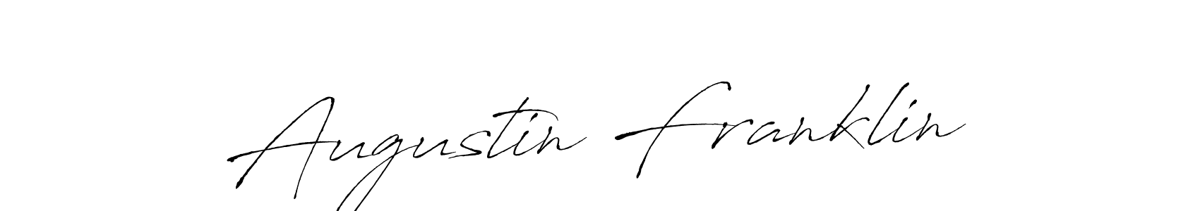 Design your own signature with our free online signature maker. With this signature software, you can create a handwritten (Antro_Vectra) signature for name Augustin Franklin. Augustin Franklin signature style 6 images and pictures png