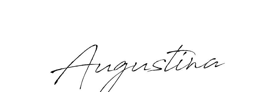 Make a beautiful signature design for name Augustina. With this signature (Antro_Vectra) style, you can create a handwritten signature for free. Augustina signature style 6 images and pictures png