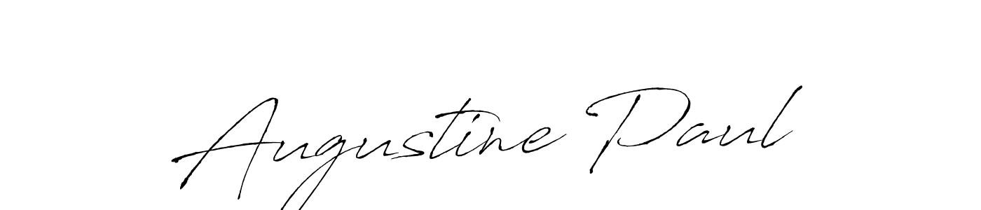 Augustine Paul stylish signature style. Best Handwritten Sign (Antro_Vectra) for my name. Handwritten Signature Collection Ideas for my name Augustine Paul. Augustine Paul signature style 6 images and pictures png