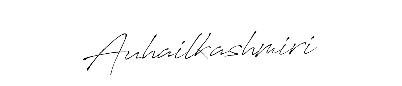 Also we have Auhailkashmiri name is the best signature style. Create professional handwritten signature collection using Antro_Vectra autograph style. Auhailkashmiri signature style 6 images and pictures png