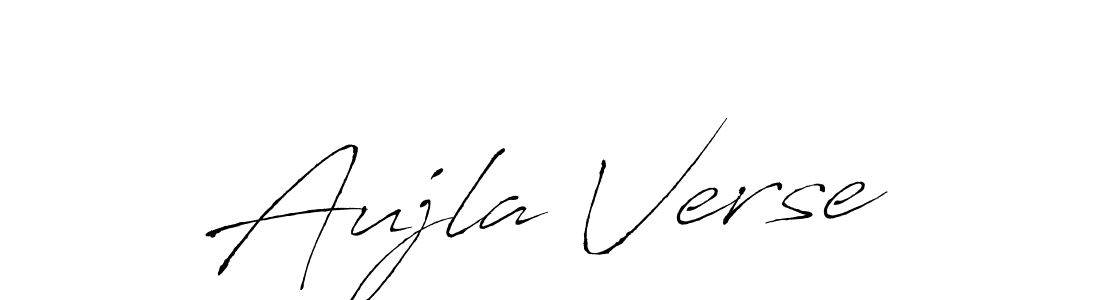 Make a beautiful signature design for name Aujla Verse. With this signature (Antro_Vectra) style, you can create a handwritten signature for free. Aujla Verse signature style 6 images and pictures png