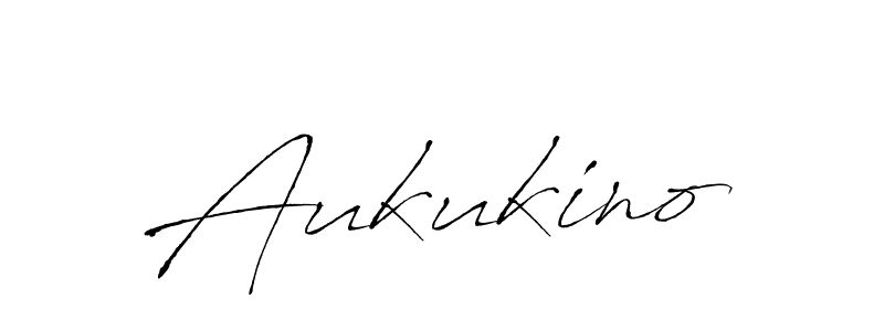 Make a beautiful signature design for name Aukukino. With this signature (Antro_Vectra) style, you can create a handwritten signature for free. Aukukino signature style 6 images and pictures png