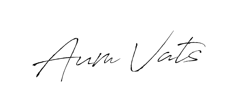 Once you've used our free online signature maker to create your best signature Antro_Vectra style, it's time to enjoy all of the benefits that Aum Vats name signing documents. Aum Vats signature style 6 images and pictures png