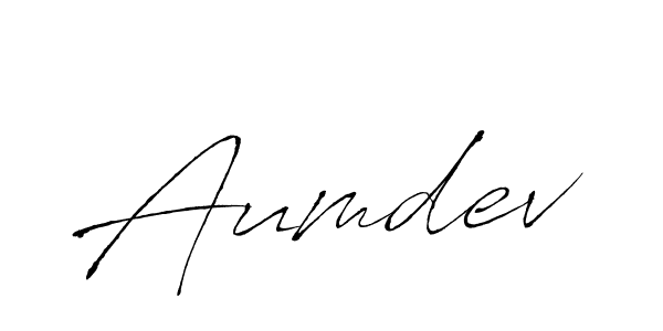 Create a beautiful signature design for name Aumdev. With this signature (Antro_Vectra) fonts, you can make a handwritten signature for free. Aumdev signature style 6 images and pictures png