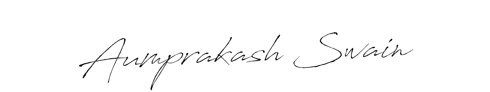 How to make Aumprakash Swain signature? Antro_Vectra is a professional autograph style. Create handwritten signature for Aumprakash Swain name. Aumprakash Swain signature style 6 images and pictures png