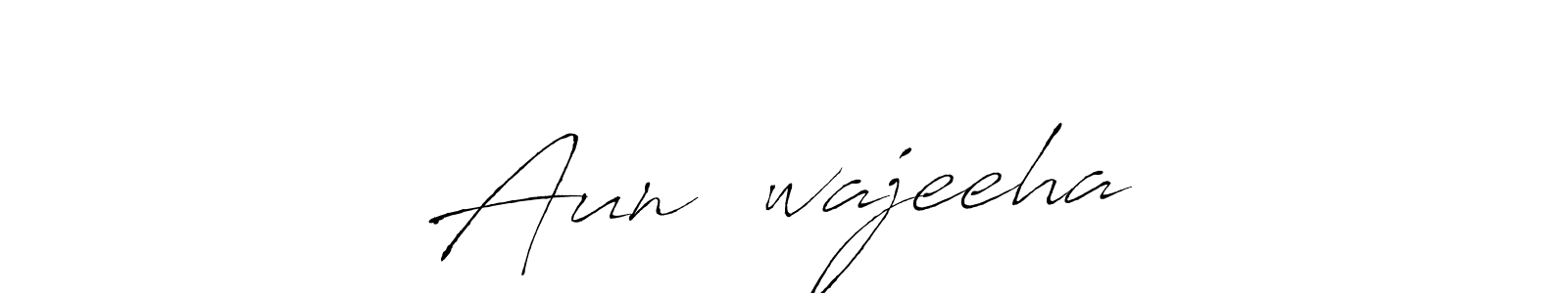 Also You can easily find your signature by using the search form. We will create Aun♾️wajeeha name handwritten signature images for you free of cost using Antro_Vectra sign style. Aun♾️wajeeha signature style 6 images and pictures png