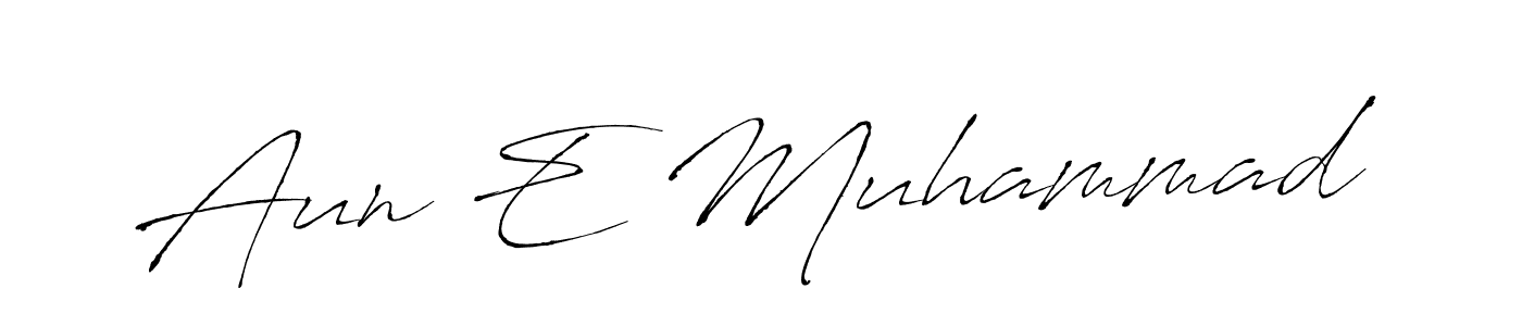 Antro_Vectra is a professional signature style that is perfect for those who want to add a touch of class to their signature. It is also a great choice for those who want to make their signature more unique. Get Aun E Muhammad name to fancy signature for free. Aun E Muhammad signature style 6 images and pictures png