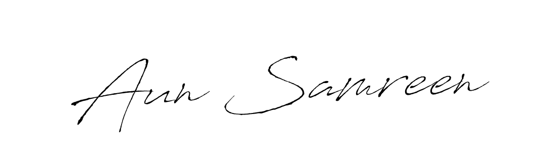 This is the best signature style for the Aun Samreen name. Also you like these signature font (Antro_Vectra). Mix name signature. Aun Samreen signature style 6 images and pictures png