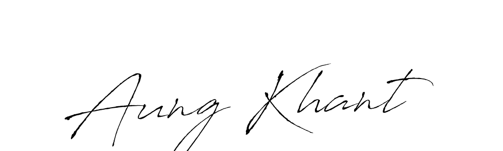 Also You can easily find your signature by using the search form. We will create Aung Khant name handwritten signature images for you free of cost using Antro_Vectra sign style. Aung Khant signature style 6 images and pictures png