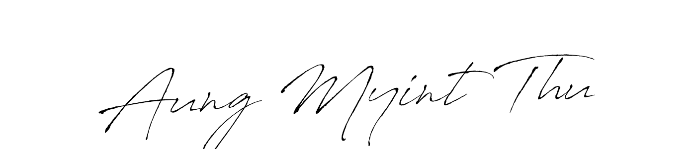 How to make Aung Myint Thu signature? Antro_Vectra is a professional autograph style. Create handwritten signature for Aung Myint Thu name. Aung Myint Thu signature style 6 images and pictures png