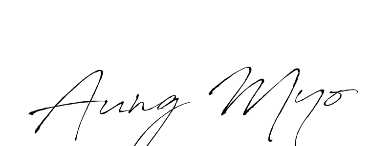 How to make Aung Myo signature? Antro_Vectra is a professional autograph style. Create handwritten signature for Aung Myo name. Aung Myo signature style 6 images and pictures png