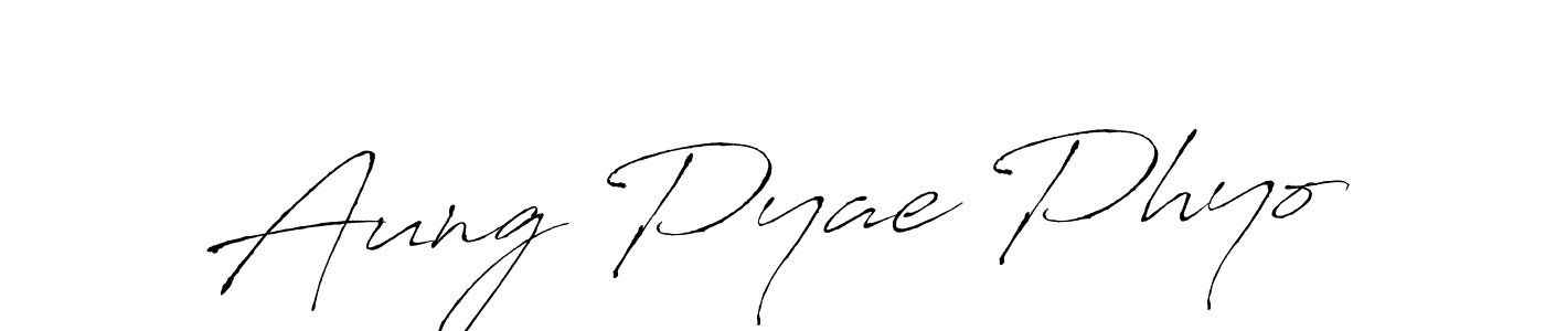 Design your own signature with our free online signature maker. With this signature software, you can create a handwritten (Antro_Vectra) signature for name Aung Pyae Phyo. Aung Pyae Phyo signature style 6 images and pictures png