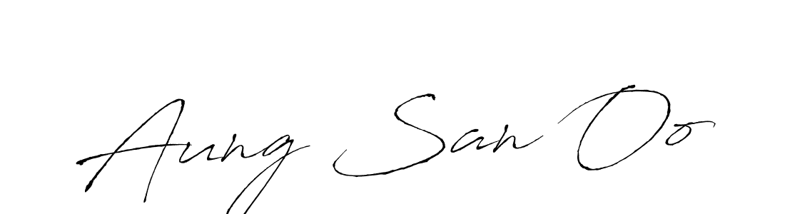 The best way (Antro_Vectra) to make a short signature is to pick only two or three words in your name. The name Aung San Oo include a total of six letters. For converting this name. Aung San Oo signature style 6 images and pictures png