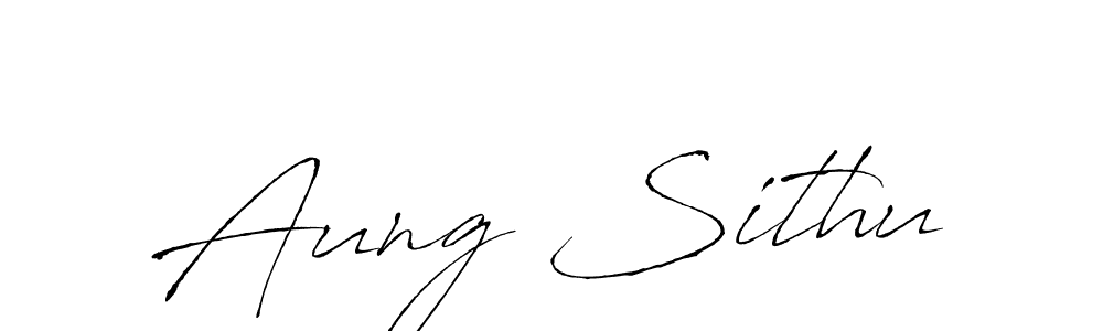 Antro_Vectra is a professional signature style that is perfect for those who want to add a touch of class to their signature. It is also a great choice for those who want to make their signature more unique. Get Aung Sithu name to fancy signature for free. Aung Sithu signature style 6 images and pictures png