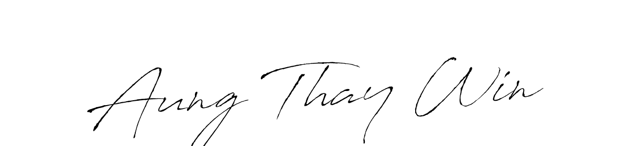 Also we have Aung Thay Win name is the best signature style. Create professional handwritten signature collection using Antro_Vectra autograph style. Aung Thay Win signature style 6 images and pictures png