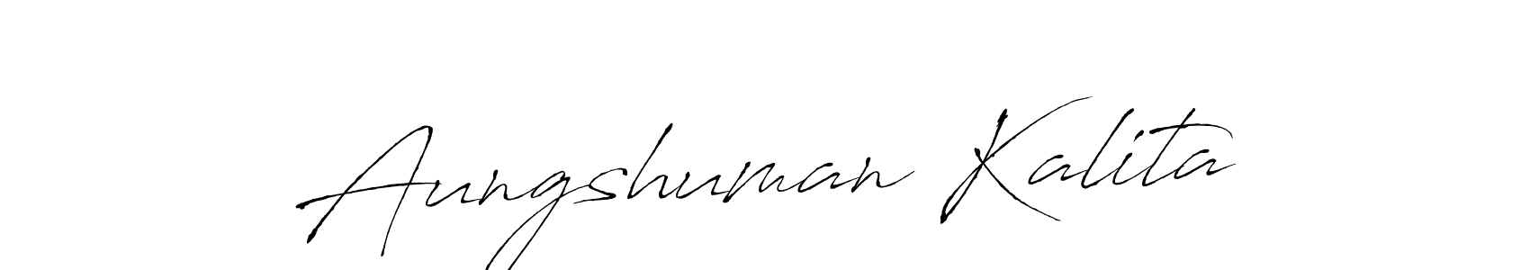 Aungshuman Kalita stylish signature style. Best Handwritten Sign (Antro_Vectra) for my name. Handwritten Signature Collection Ideas for my name Aungshuman Kalita. Aungshuman Kalita signature style 6 images and pictures png