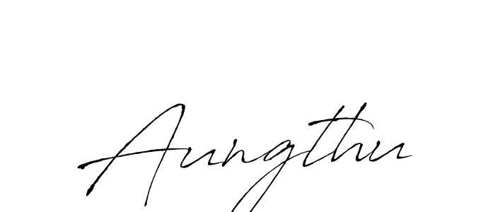 How to make Aungthu name signature. Use Antro_Vectra style for creating short signs online. This is the latest handwritten sign. Aungthu signature style 6 images and pictures png