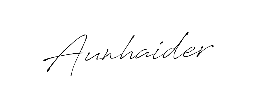 It looks lik you need a new signature style for name Aunhaider. Design unique handwritten (Antro_Vectra) signature with our free signature maker in just a few clicks. Aunhaider signature style 6 images and pictures png