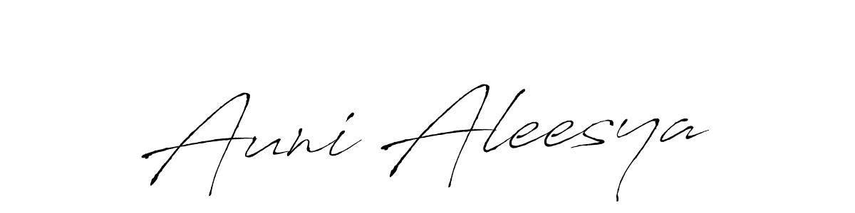 Auni Aleesya stylish signature style. Best Handwritten Sign (Antro_Vectra) for my name. Handwritten Signature Collection Ideas for my name Auni Aleesya. Auni Aleesya signature style 6 images and pictures png