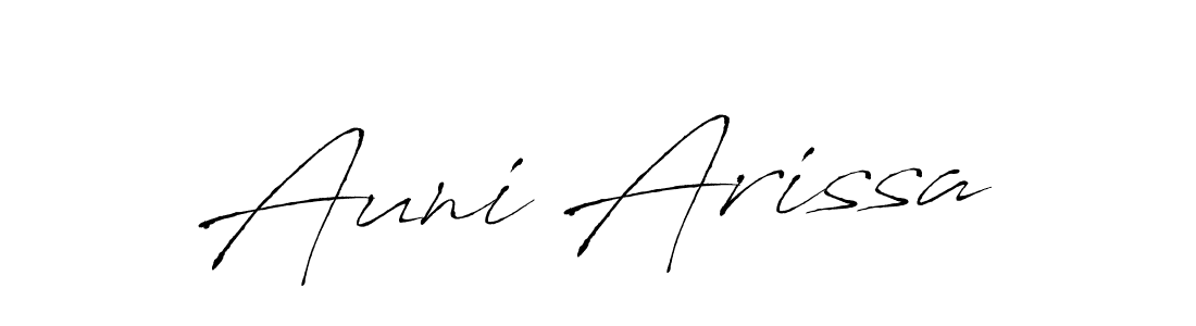 Also we have Auni Arissa name is the best signature style. Create professional handwritten signature collection using Antro_Vectra autograph style. Auni Arissa signature style 6 images and pictures png