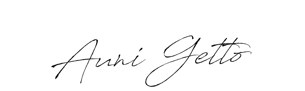 Also we have Auni Getto name is the best signature style. Create professional handwritten signature collection using Antro_Vectra autograph style. Auni Getto signature style 6 images and pictures png