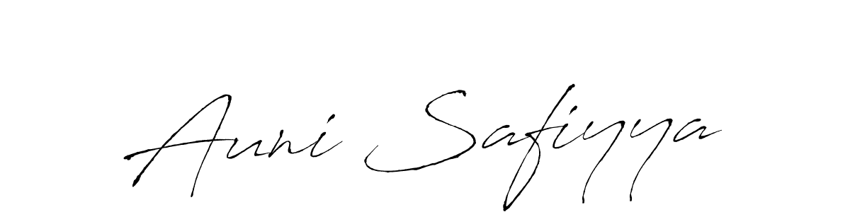 Also we have Auni Safiyya name is the best signature style. Create professional handwritten signature collection using Antro_Vectra autograph style. Auni Safiyya signature style 6 images and pictures png