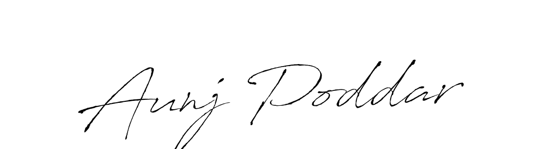 You can use this online signature creator to create a handwritten signature for the name Aunj Poddar. This is the best online autograph maker. Aunj Poddar signature style 6 images and pictures png